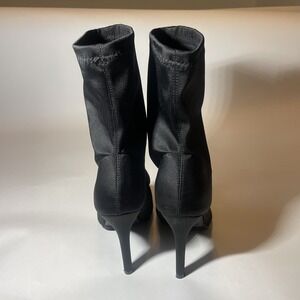 Top Moda Boots Womens 7 Stiletto Heel Ankle Booties Black Slip On